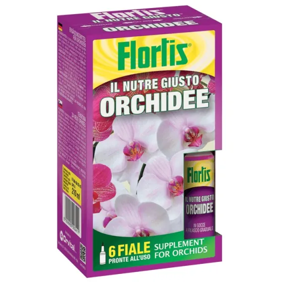 Concime in Fiale per Orchidee NUTRE GIUSTO FLORTIS